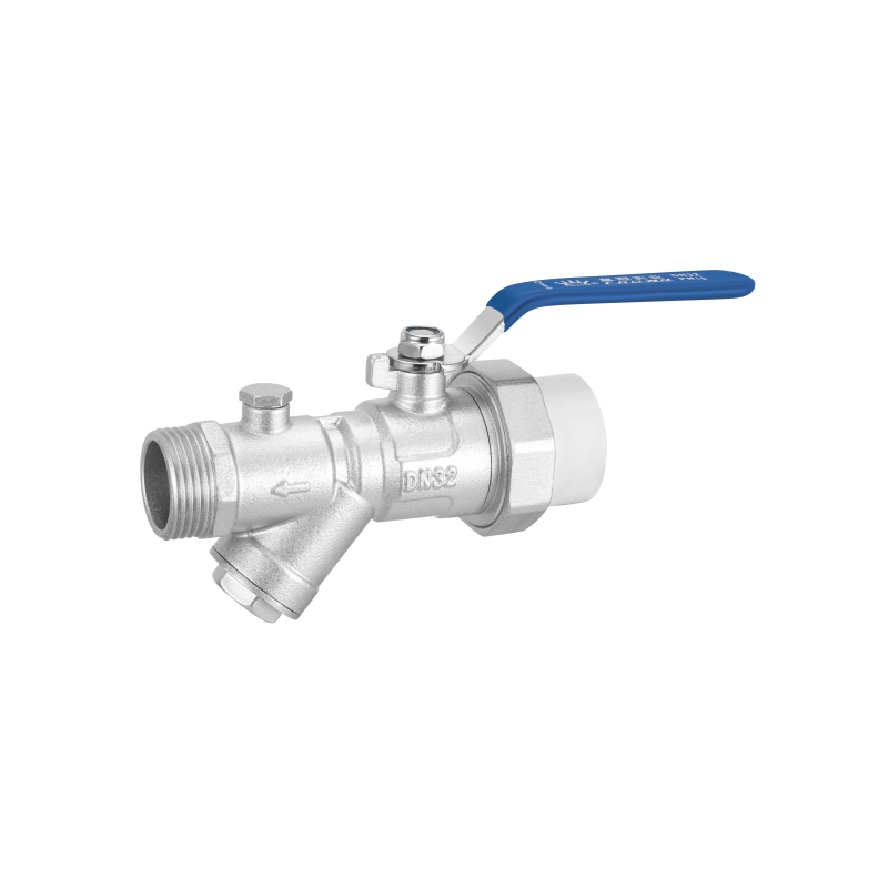 7278 外丝PP-R带球过滤阀