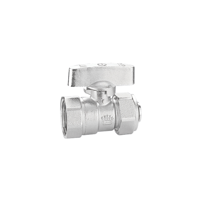 7032 电镀蝶型内丝铝塑管球阀